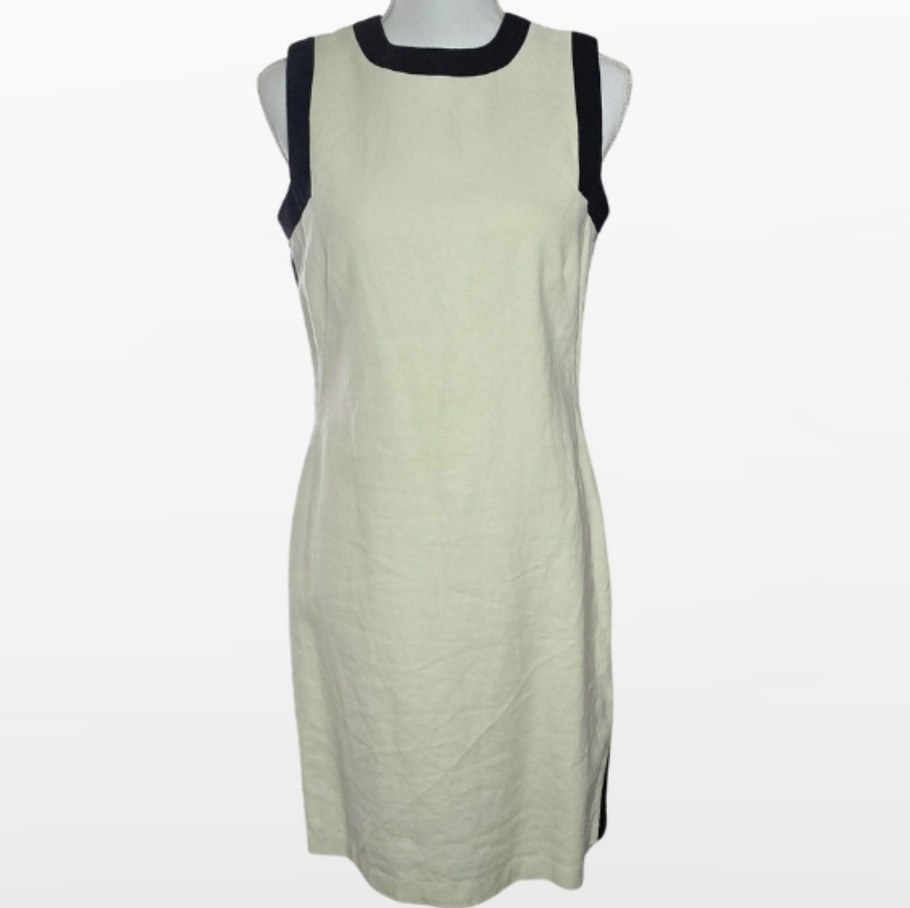 Lauen Ralph Lauren 2-tone black and cream dress size 8.